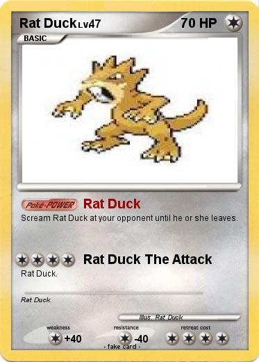 Pokemon Rat Duck