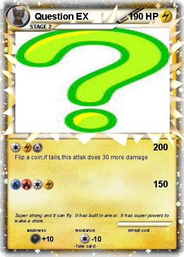 Pokemon Question EX