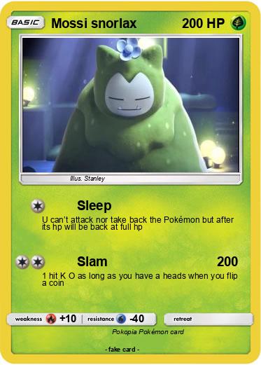 Pokemon Mossi snorlax