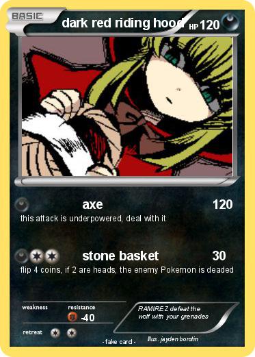 Pokemon dark red riding hood