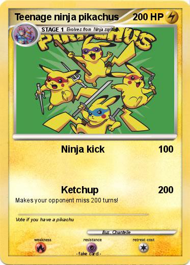 Pokemon Teenage ninja pikachus