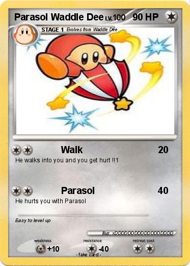 Pokemon Parasol Waddle Dee