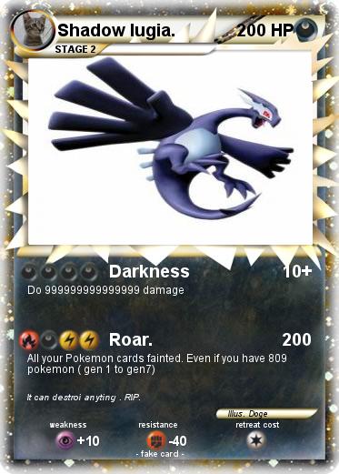 Pokemon Shadow lugia.