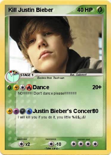 Pokemon Kill Justin Bieber