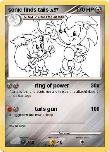 Pokemon sonic finds tails
