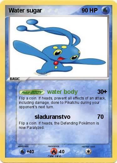 Pokemon Water sugar