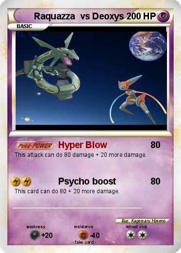 Pokemon Raquazza  vs Deoxys