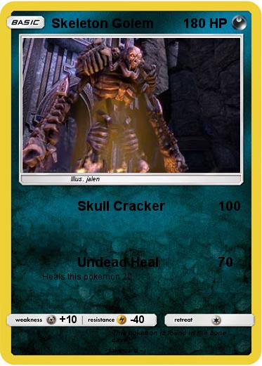 Pokemon Skeleton Golem