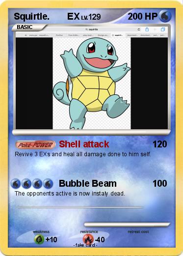 Pokemon Squirtle.       EX