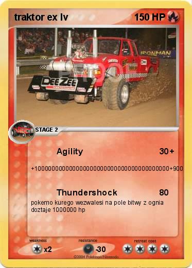 Pokemon traktor ex lv