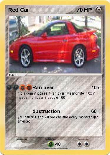 Pokemon Red Car