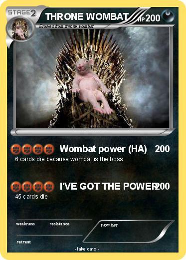 Pokemon THRONE WOMBAT
