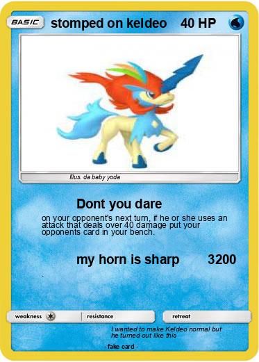 Pokemon stomped on keldeo