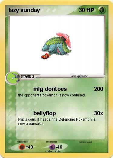 Pokemon lazy sunday