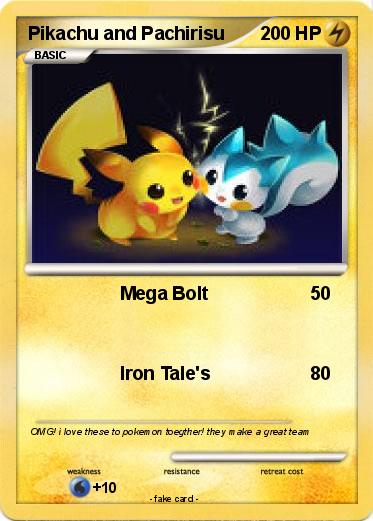 Pokemon Pikachu and Pachirisu