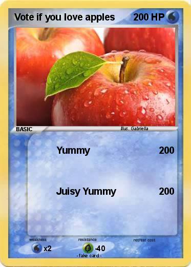 Pokemon Vote if you love apples
