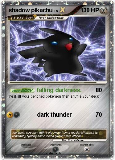 Pokemon shadow pikachu