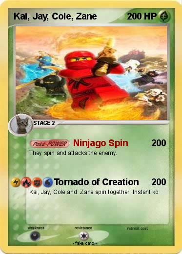 Pokemon Kai, Jay, Cole, Zane