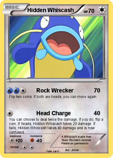 Pokemon Hidden Whiscash