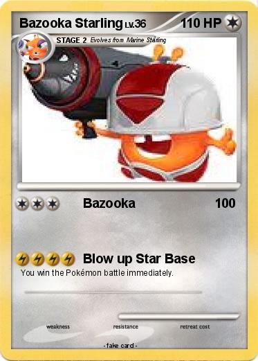 Pokemon Bazooka Starling