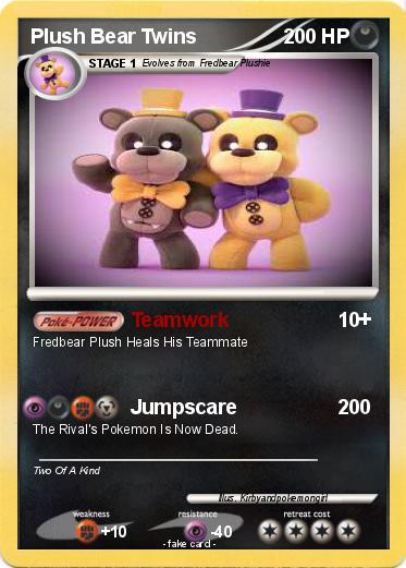 Pokemon Plush Bear Twins