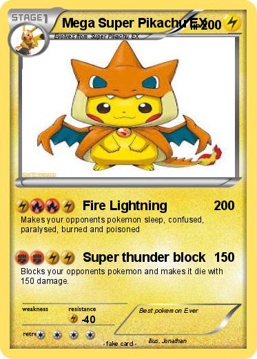 Pokemon Mega Super Pikachu EX