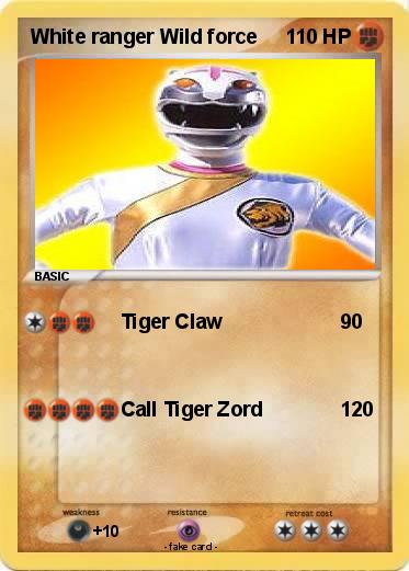 Pokemon White ranger Wild force