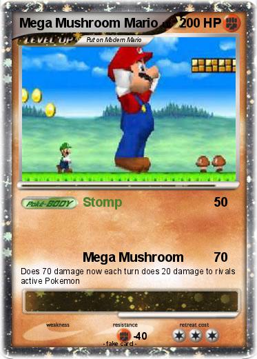 Pokemon Mega Mushroom Mario