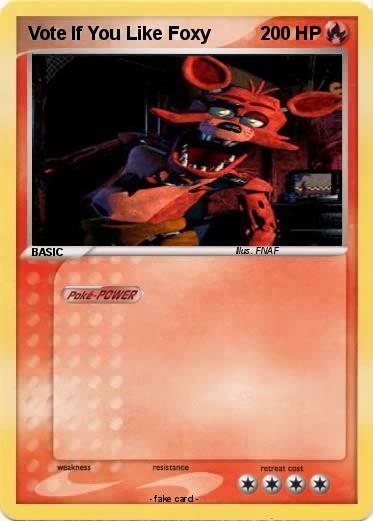 Pokemon Vote If You Like Foxy