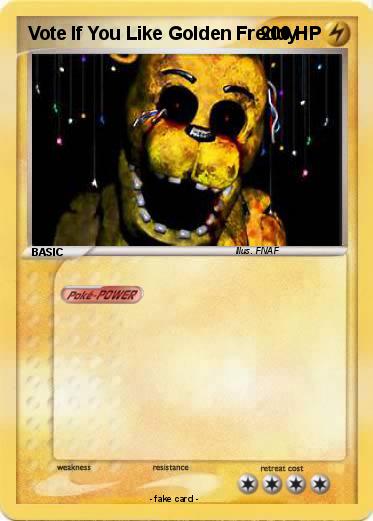 Pokemon Vote If You Like Golden Freddy