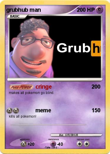 Pokemon grubhub man