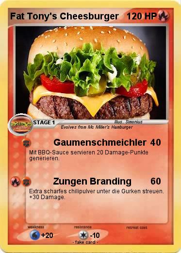 Pokemon Fat Tony's Cheesburger