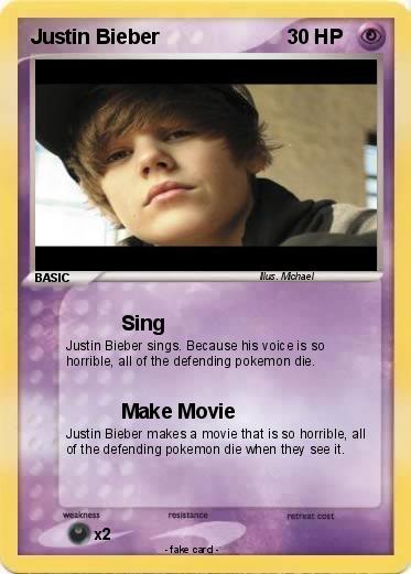 Pokemon Justin Bieber