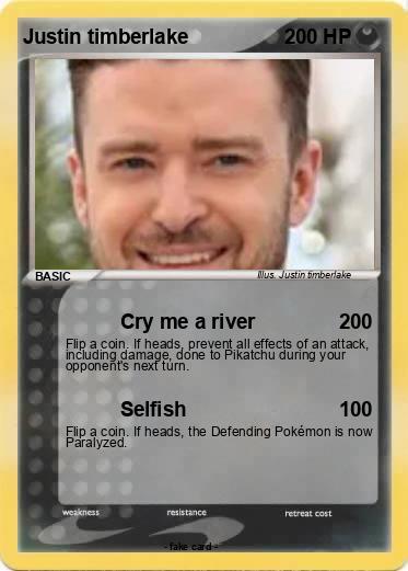 Pokemon Justin timberlake