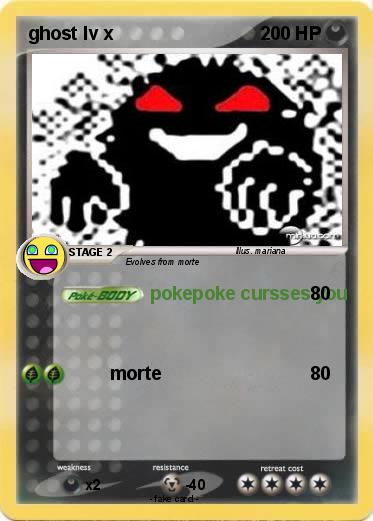 Pokemon ghost lv x
