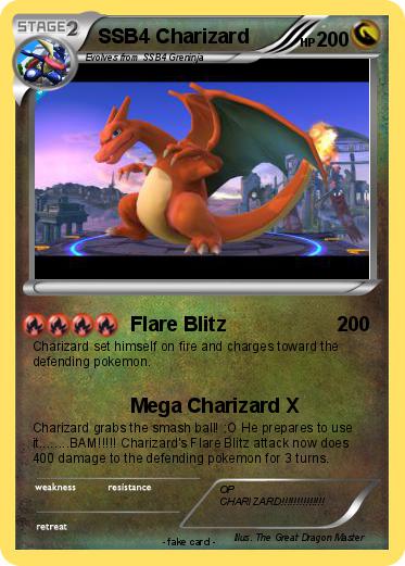 Pokemon SSB4 Charizard