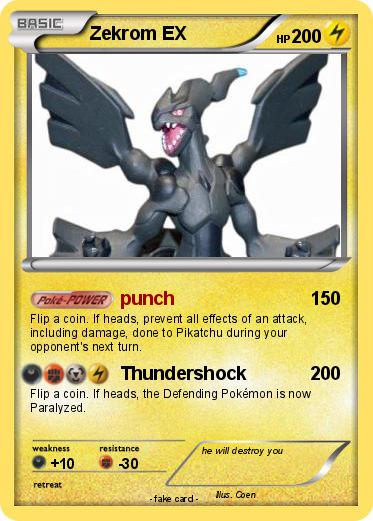 Pokemon Zekrom EX