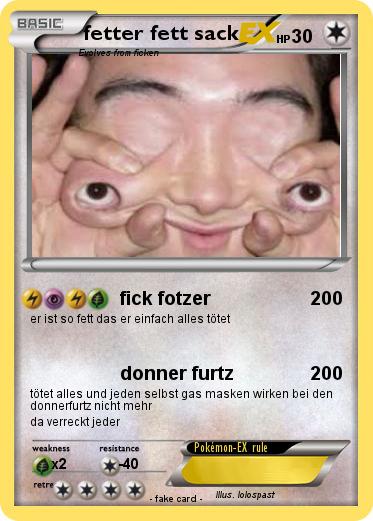 Pokemon fetter fett sack