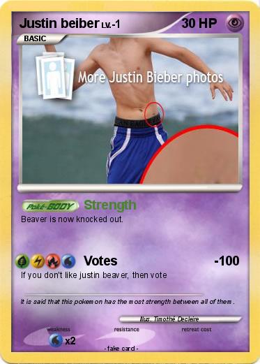 Pokemon Justin beiber