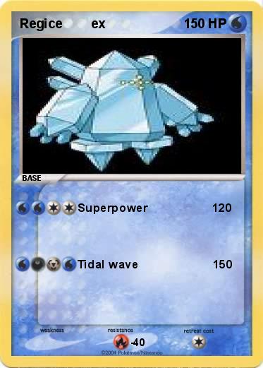 Pokemon Regice        ex                      