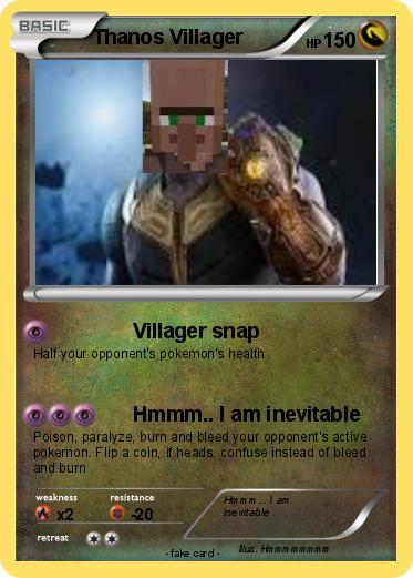 Pokemon Thanos Villager