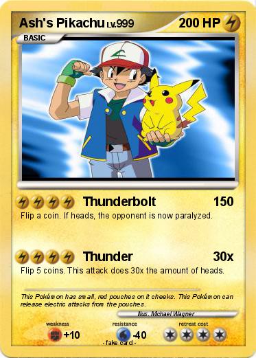 Pokemon Ash's Pikachu