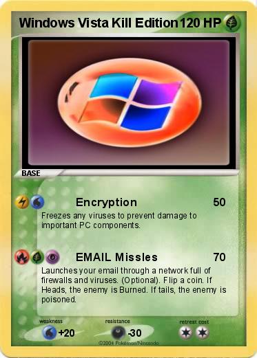 Pokemon Windows Vista Kill Edition