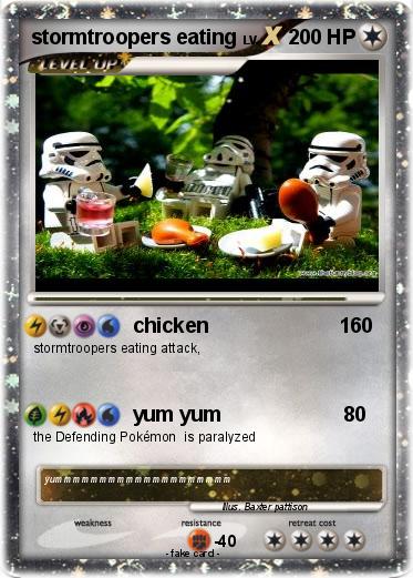 Pokemon stormtroopers eating