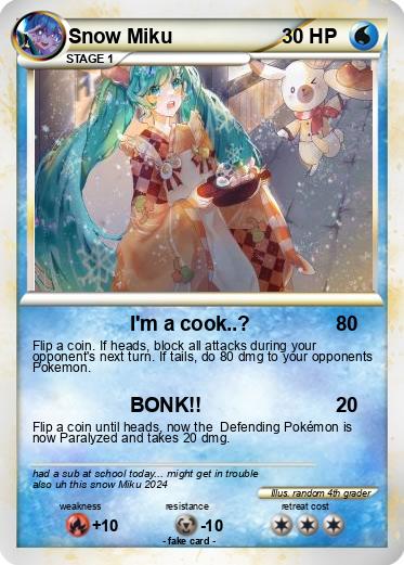 Pokemon Snow Miku
