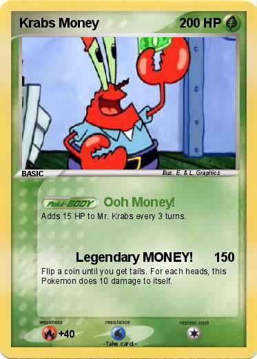 Pokemon Krabs Money