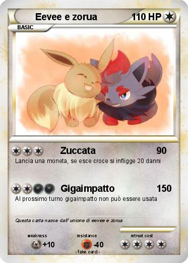 Pokemon Eevee e zorua