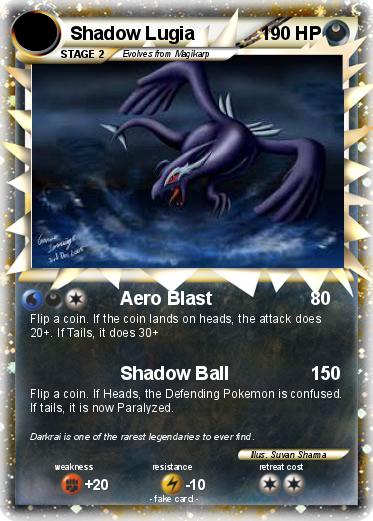 Pokemon Shadow Lugia