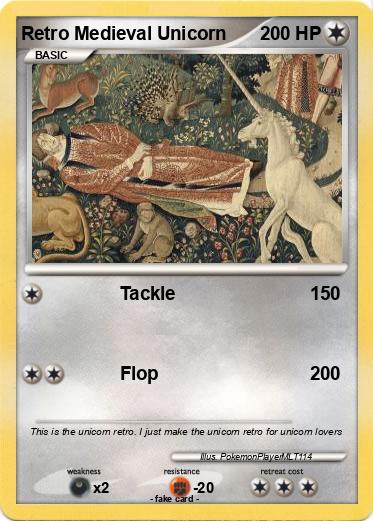 Pokemon Retro Medieval Unicorn