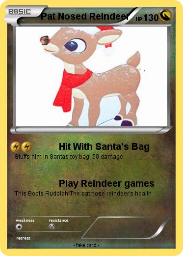 Pokemon Pat Nosed Reindeer